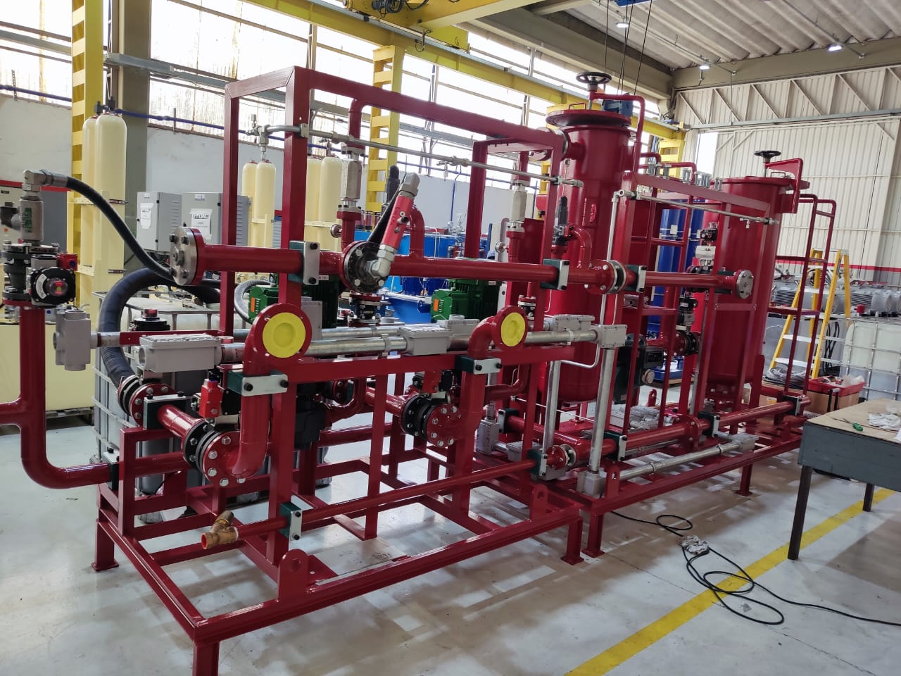Estrutura metálica em produção